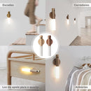 Luminária LED de Parede com Sensor de Movimento Recarregável e Base magnética - SmartGlow